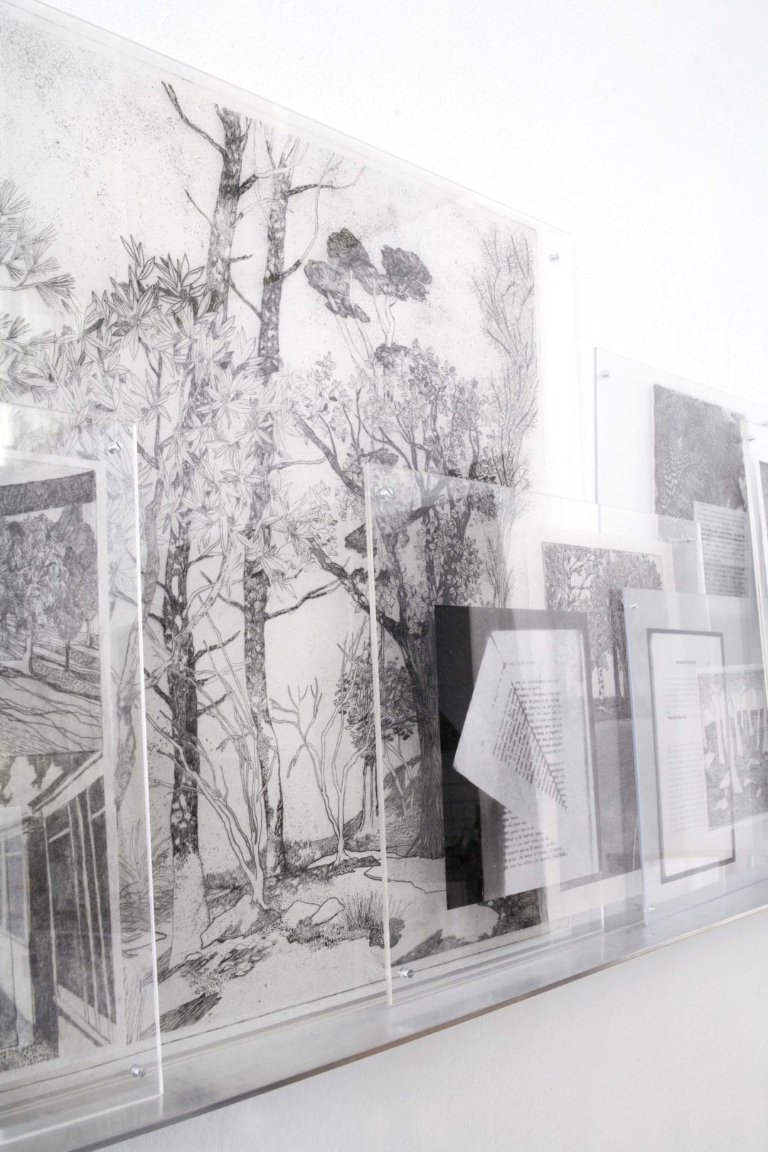 © Marie Bonnin, détails de l'installation, Un Balcon en forêt