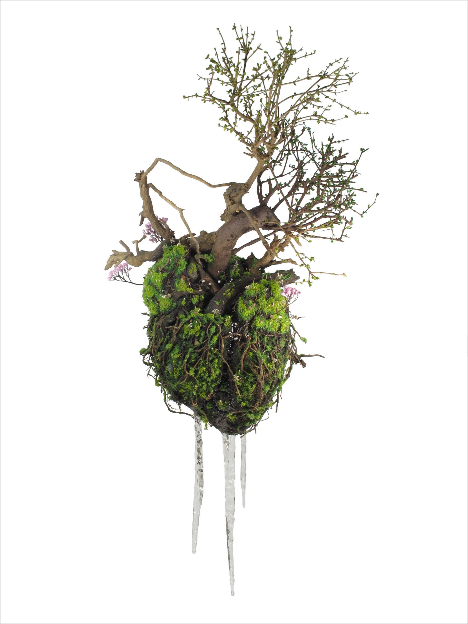 Emeric Chantier, Green Heart, technique mixte, H. 50 x L. 25 x P. 20 cm, 2012, ©A2Z Art Gallery et Emeric Chantier