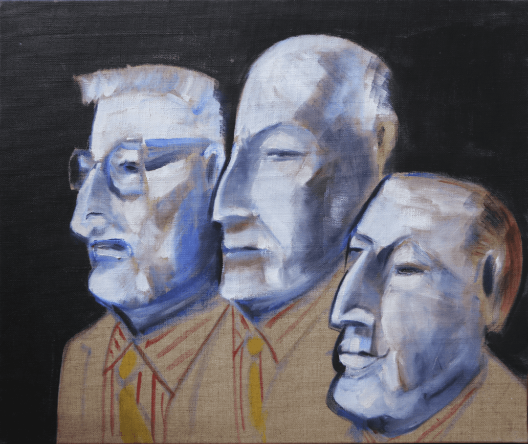 Unwise Men, huile sur toile, 55 x 46 cm © Galerie Pixi-Michael Lindsay-Hogg