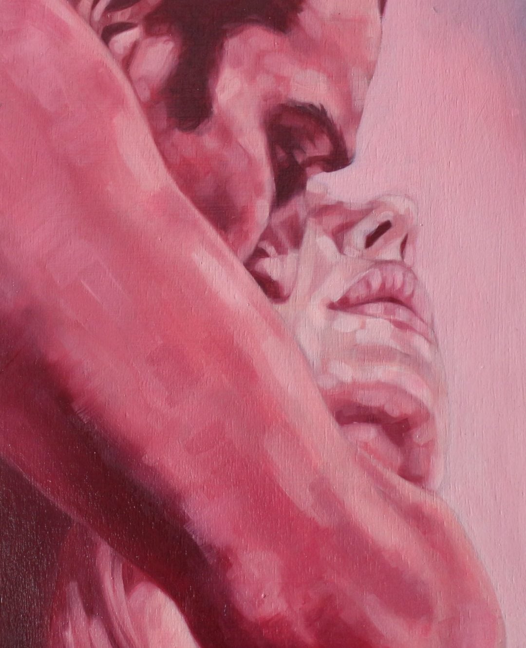 Hélène Planquelle, Deliverance or destiny III, Huile sur bois, 2019.