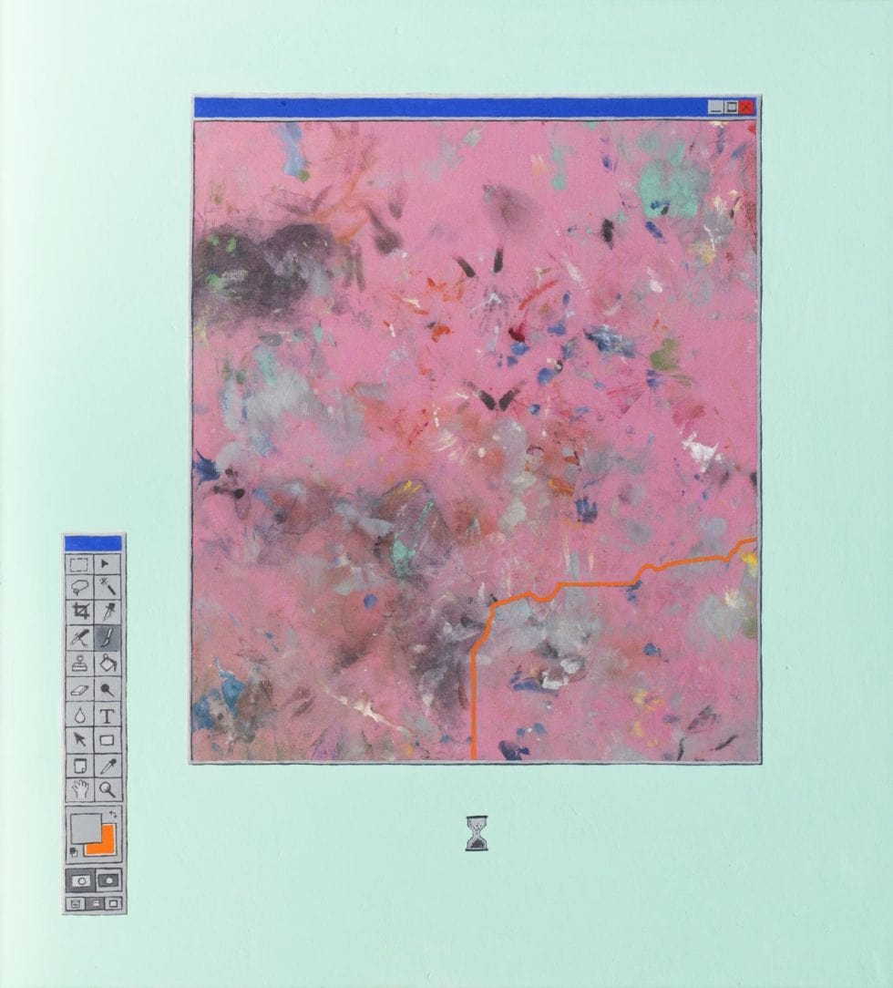 Marius Pons de Vincent, Sans titre, huile sur toile, 55 x 50 cm, 2018