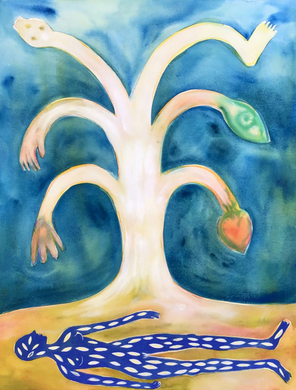 Cecilia Granara, Body confusion III, 2020, 61x46cm, aquarelle et gouache ©