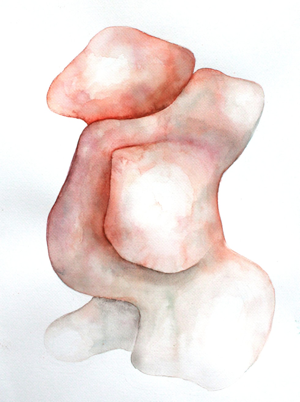 Juliette Minchin, Matrice #3, 2020, aquarelle sur papier, 33x41cm