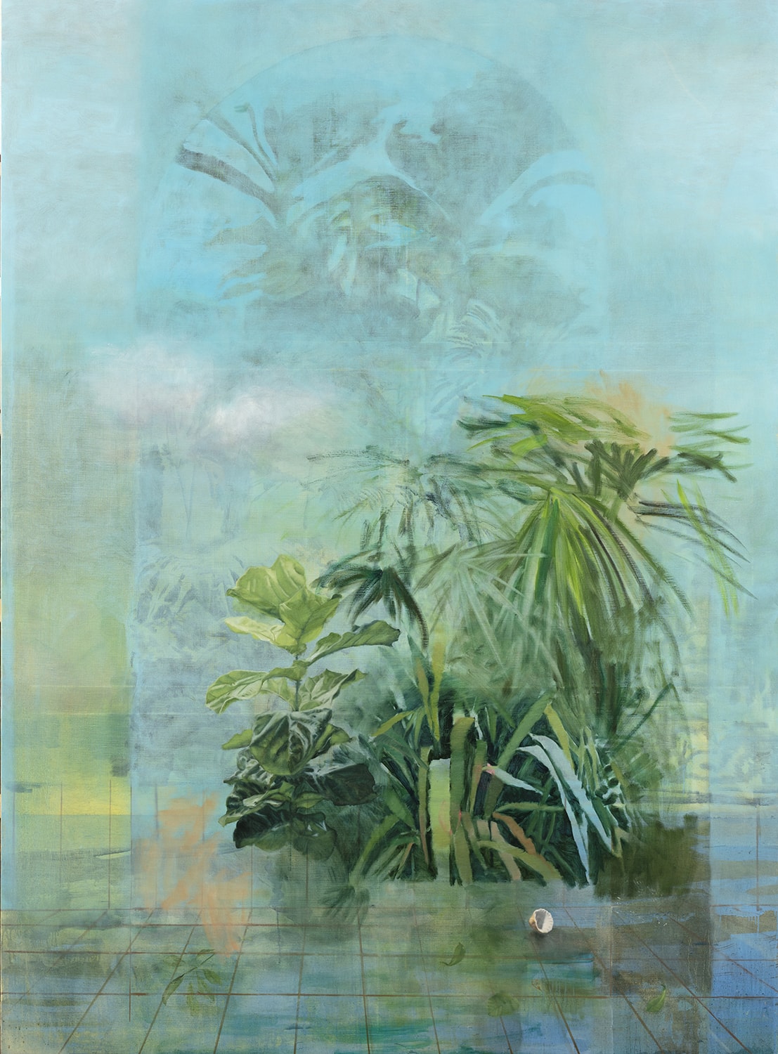 Yann Lacroix, Espace, 2020, huile sur toile, 263×194 cm.