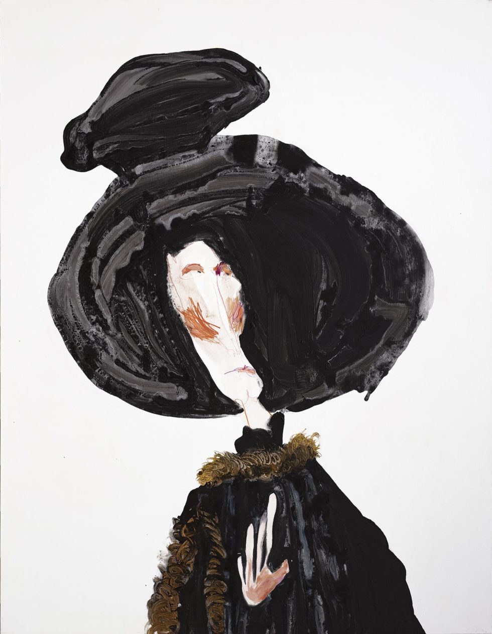 Gaël Davrinche, M Arnolfini, huile sur toile, 200x160cm, 2010