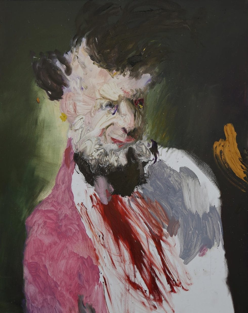 Gaël Davrinche, Under the skin, huile sur toile, 200x160 cm, 2015